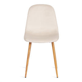 Стул BREEZE (mod. 4724) Велюр/металл , 44 х 53 х 87 см, Light beige (светло-бежевый) HLR1 / натураль фото 5