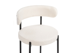 Стул на металлокаркасе Rudi white / black фото 5