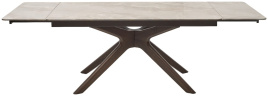 Стол EDER 160 GLOSS AMBER JADE SOLID CERAMIC / Орех, ®DISAUR фото 4