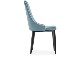 Стул на металлокаркасе Kora 1 light blue / white / black фото 3