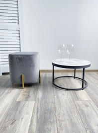 Пуф для гостиной ARES BLUVEL-14 GREY / GOLD М-City фото 3