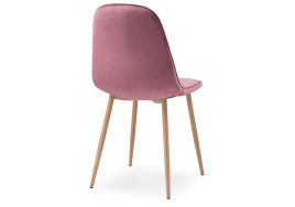 Стул на металлокаркасе Capri pink / wood фото 4