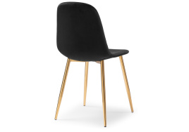 Стул на металлокаркасе Dabl black / gold фото 4