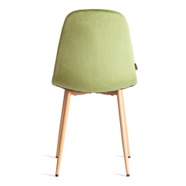 Стул Breeze/Бриз (мод. JSC-58) велюр/металл, 44х53х86см, зеленый HLR54/натуральный фото 4