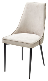 Стул НЕПАЛ (NEPAL-P) ЛАТТЕ #25, велюр/ черный каркас фото 1