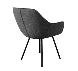 Стул DikLine 252 М поворотный, NS13 GRAPHITE, ножки черные фото 2
