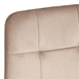 Стул CHILLY (mod. JSC-220) Велюр/металл , 44,5х52,5х88 см, Beige (бежевый) HLR8 / белый фото 5