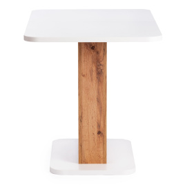 Стол обеденный GENT ЛДСП, 110-145x68,6x75,5 см, Дуб вотан/Белый фото 2