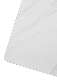 Стол VASTO 180 MARBLES KL-99 Белый мрамор матовый, итальянская керамика/ черный каркас, ®DISAUR фото 4