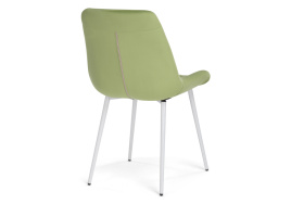 Стул на металлокаркасе Гояр confetti green / белый глянец фото 4
