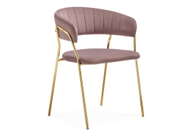 Стул на металлокаркасе Kamelia 1 light purple /gold фото 1
