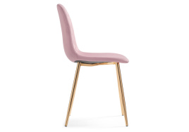 Стул на металлокаркасе Dabl light purple/ gold фото 4