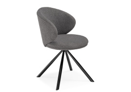 Стул на металлокаркасе Solomon крутящийся gray / black фото 2