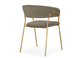 Стул на металлокаркасе Kamelia 1 cappuccino / gold фото 4