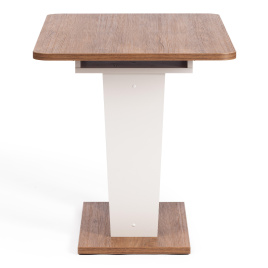 Стол обеденный FOX раздвижной ЛДСП, 68.6x110-145x75 см, Дуб Канзас/Пепел фото 2