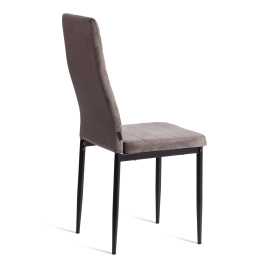 Стул Easy (mod. JSC02-1) металл, флок, 41 х 52 х 96 см, Dark grey (темно-серый) HLR24 / черный фото 2