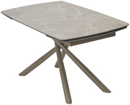 Стол RIVOLI 140 MATT LATTE STONE SOLID CERAMIC / TAUPE, ®DISAUR фото 2
