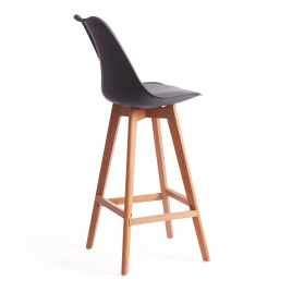 Стул барный TULIP BAR (mod. C1014H) / 1 шт. в упаковке пластик/дерево, 57 х 48 х 114 см, серый 024 / фото 3