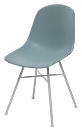 Стул BONNIE 292-CPP ICE BLUE/ WHITE на металлическом каркасе  М-City фото 1