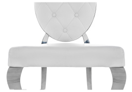 Стул на металлокаркасе Odda белый фото 4