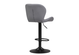 Барный стул Trio light gray / black фото 4