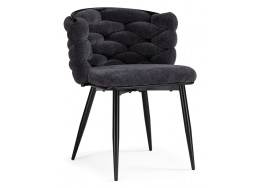 Стул на металлокаркасе на металлокаркасе Rendi gray-blue / black