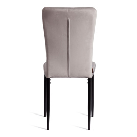 Стул VERTER (mod. BC577-DC) металл, флок, 41 х 52 х 95 см, Light grey (светло-серый) HLR14 / черный фото 2