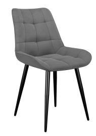 Стул DikLine 206М B22 GREY, ножки черные фото 1
