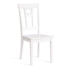 Стул жёсткое сиденье Камилла (CAMILLE) дерево гевея, МДФ, 44х54х95, pure white (402)  фото 1