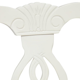Стул - Афродита/ Aphrodite дерево гевея, 46х54х99см, Ivory white, ткань кремовая с рисунком (3321) фото 2