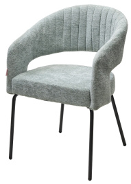 Стул SNUG 3018-04 мятный, шенилл / черный каркас, ®DISAUR фото 1