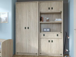 Шкаф «Валенсия» 4д1ящ, Дуб сонома фото 5