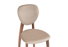 Стул деревянный Вакимо ткань tenerife beige / миланский орех фото 5