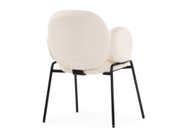 Стул на металлокаркасе Kalipso white / black фото 5