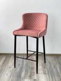 Полубарный стул ARTEMIS BLUVEL-52 PINK (H=65cm), велюр М-City фото 4
