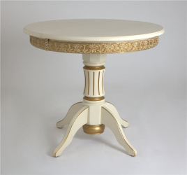 Стол "Милорд" (90х120 + юбка) 1013 + патина золото фото 1