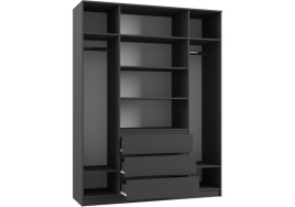 Шкаф Мадера ЛДСП графит фото 3