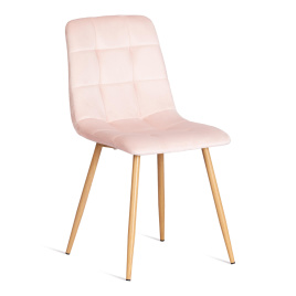Стул CHILLY (mod. 7094-1) / 1 шт. в упаковке вельвет/металл, 44,5х52,5х86 см, pink (розовый) HLR39 / фото 1