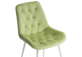 Стул на металлокаркасе Гояр confetti green / белый глянец фото 5
