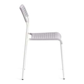 Стул ADDE (mod. C-049) металл/пластик, 39 х 49 х 78 см, Grey (серый) /White (белый) фото 2