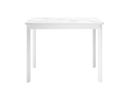 Стол DikLine LK90 Керамика Белый мрамор/подстолье белое/опоры белые фото 5