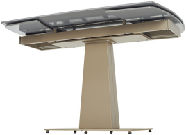 Стол BALDE 120 MATT LATTE STONE SOLID CERAMIC/ TAUPE, ®DISAUR фото 2