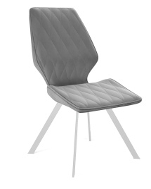 Стул DikLine 242M B22 GREY/ ножки белые фото 1