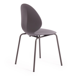 Стул EBAY (mod 03)  металл/пластик, 52x46x83.5, серый фото 3