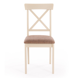 Стул Гольфи 2/ Golfi 2 дерево гевея, 45*51*94, ivory white, ткань кор.-зол. (1505-9) фото 5
