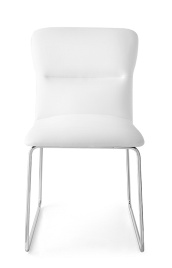 Стул FRIDA CB/1806-SK  MT.P77 CHROMED/  SKUBA S92 OPTIC WHITE фото 3