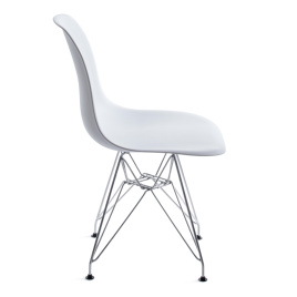 Стул CINDY IRON CHAIR (EAMES) (mod. 002) / 1 шт. в упаковке металл, пластик, 51x46x82,5, белый фото 2