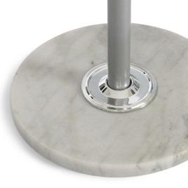 Вешалка Bara/Бара (мод. GH-8606) металл/хром/мрамор, белый/серый, 37х37х175см фото 4