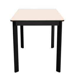 Стол DikLine LK110 Керамика Krater Perla (бежевый матовый) /подстолье черное/опоры черные фото 4
