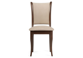 Стул деревянный Санати сливочный раф / темный орех фото 2